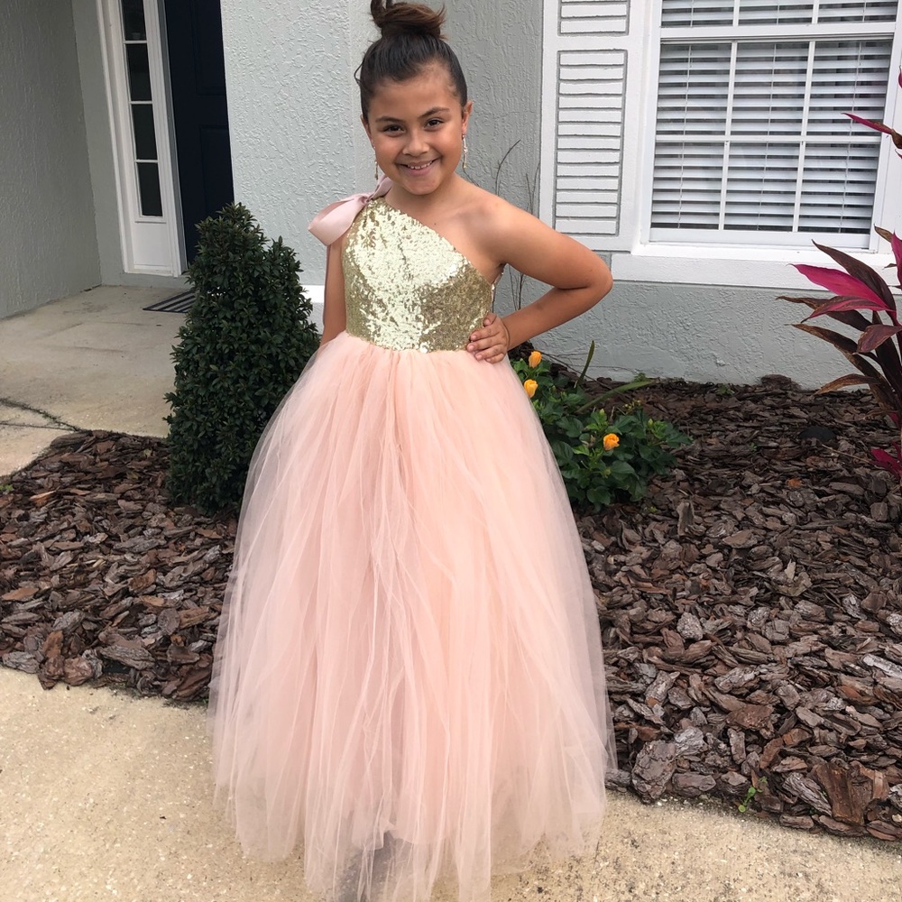 Sequin and tulle dress